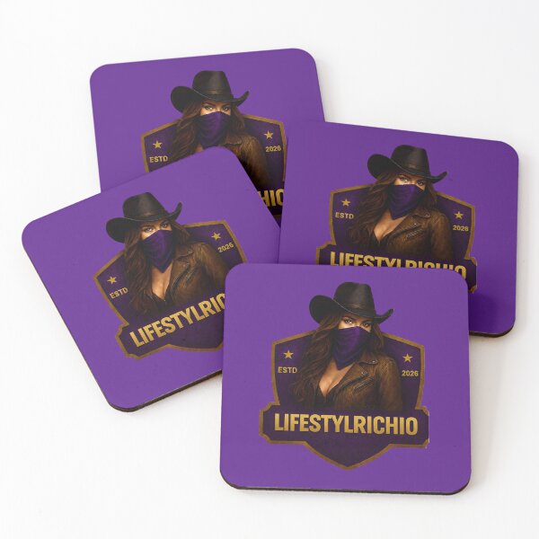 Item preview, LIFESTYLRICHIO Outlaw Queen – Purple & Gold Western Badge designed and sold by SantoRichio.