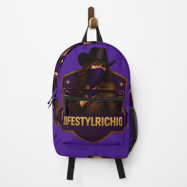 Item preview, LIFESTYLRICHIO Outlaw Queen – Purple & Gold Western Badge designed and sold by SantoRichio.