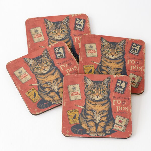 Item preview, Vintage Smokes Cat designed and sold by savanacray.