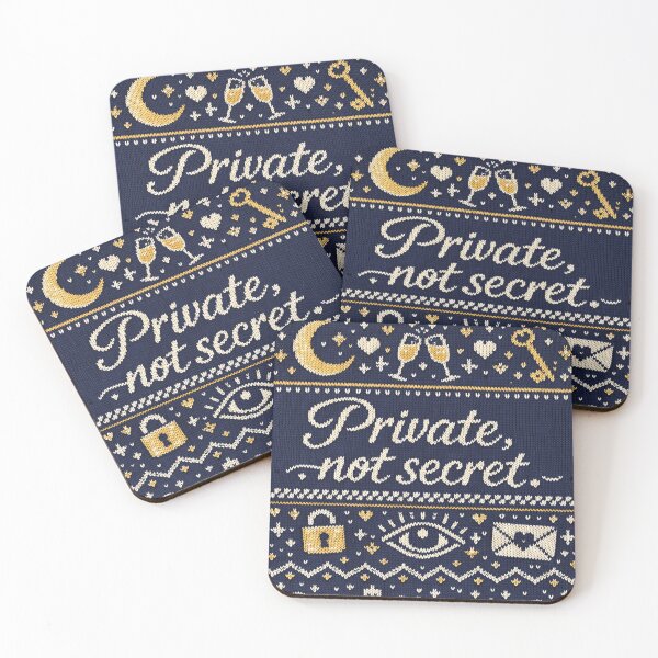 Item preview, Private, not secret, knitting design motto designed and sold by Mauswohn.