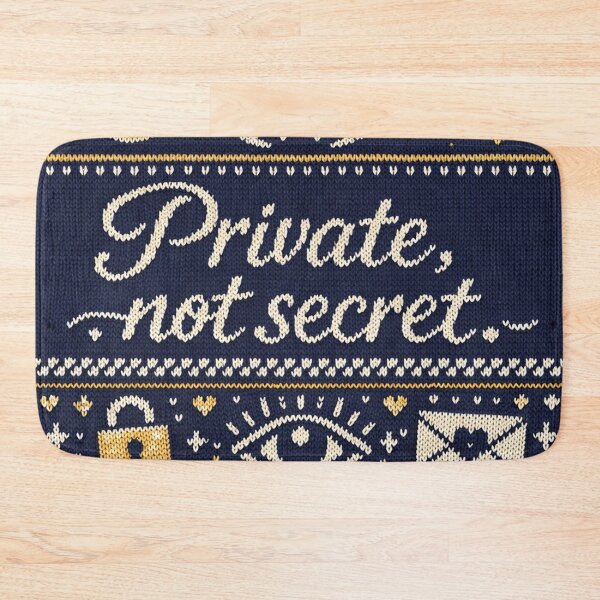 Item preview, Private, not secret, knitting design motto designed and sold by Mauswohn.