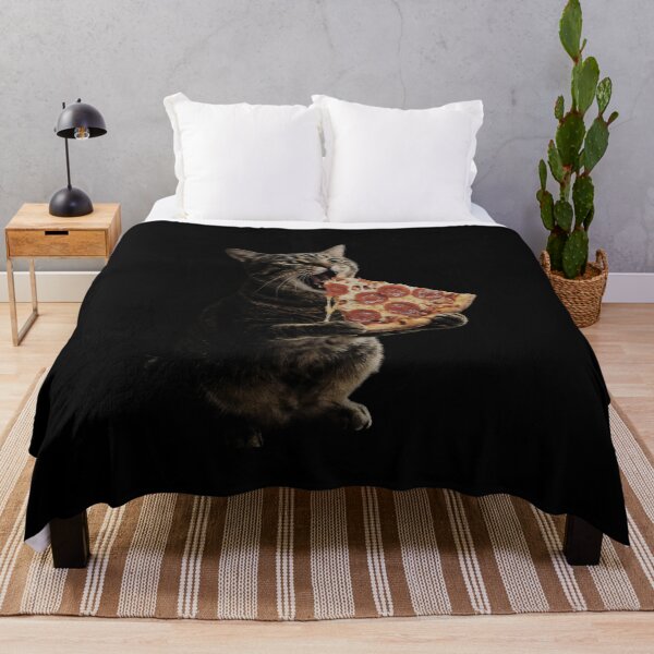Item preview, Cat Eating Pizza designed and sold by AdyKurniawan.