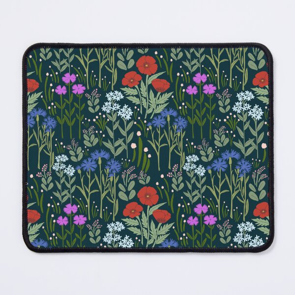 Item preview, Midnight Wildflower Garden Storybook Floral Pattern Design designed and sold by DColourMuse.