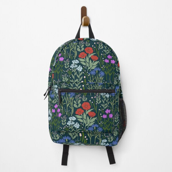 Item preview, Midnight Wildflower Garden Storybook Floral Pattern Design designed and sold by DColourMuse.