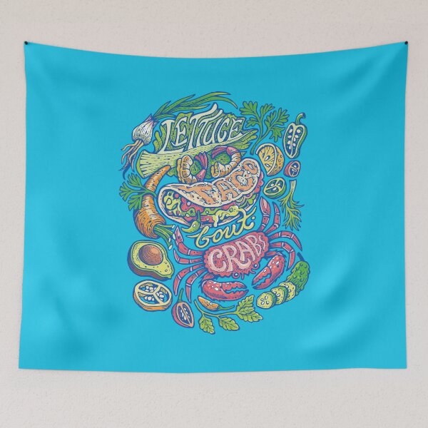 Item preview, Lettuce Taco ’Bout Crabs | Mexican Food Lovers designed and sold by Liyin.
