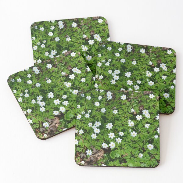 Item preview, Wood anemone spring flowers - Galaxy of stars across the forest floor designed and sold by Lily Rose Doodle.