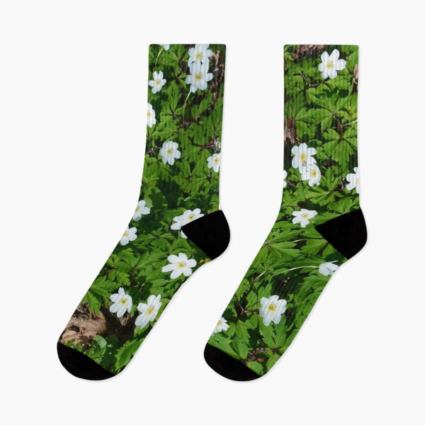 Item preview, Wood anemone spring flowers - Galaxy of stars across the forest floor designed and sold by Lily Rose Doodle.