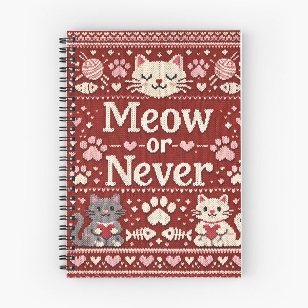 Item preview, Meow or Never cat knit design designed and sold by Mauswohn.