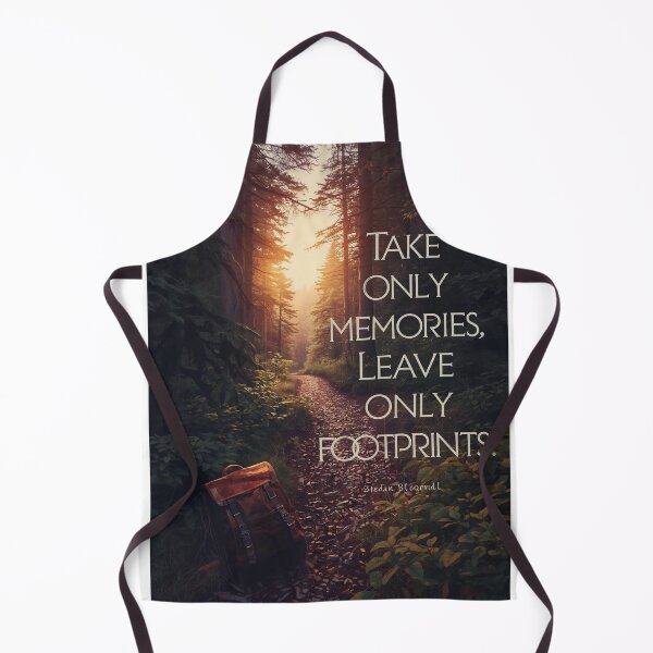 Item preview, Take Only Memories Leave Only Footprints Camping T-Shirt | Nature Wisdom Art designed and sold by Falconwolf.