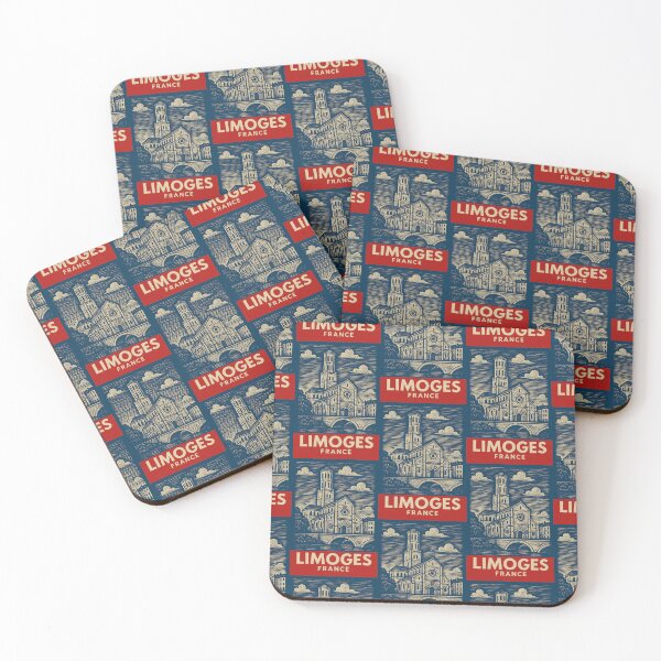Item preview, Limoges France Linocut Style  designed and sold by Thistle-TShop.