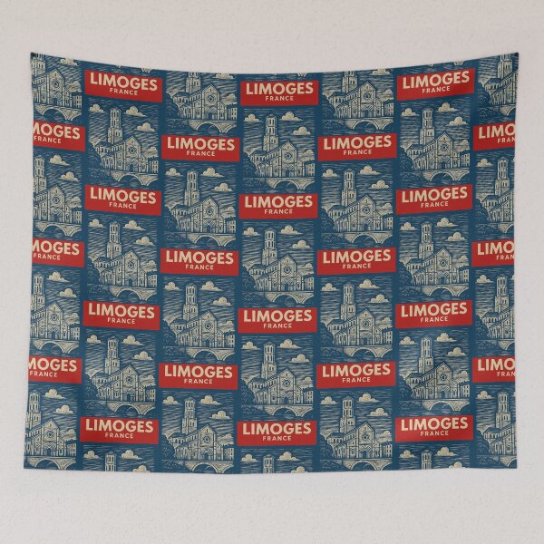 Item preview, Limoges France Linocut Style  designed and sold by Thistle-TShop.