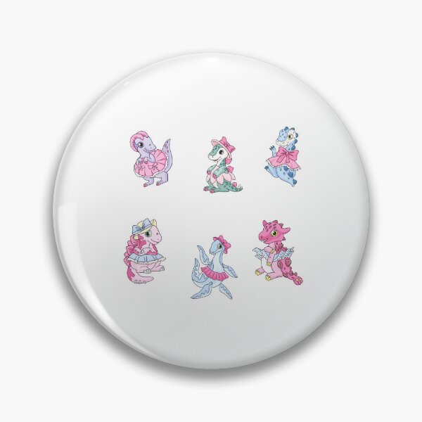 Item preview, Cute Pink Dinosaurs, Pack of 6 by ColorMeMarley designed and sold by ColorMeMarley.
