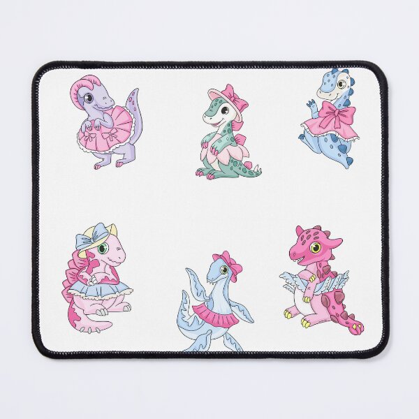 Item preview, Cute Pink Dinosaurs, Pack of 6 by ColorMeMarley designed and sold by ColorMeMarley.