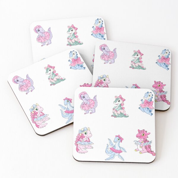 Item preview, Cute Pink Dinosaurs, Pack of 6 by ColorMeMarley designed and sold by ColorMeMarley.
