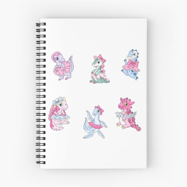 Item preview, Cute Pink Dinosaurs, Pack of 6 by ColorMeMarley designed and sold by ColorMeMarley.