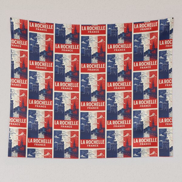 Item preview, La Rochelle France Linocut Style  designed and sold by Thistle-TShop.