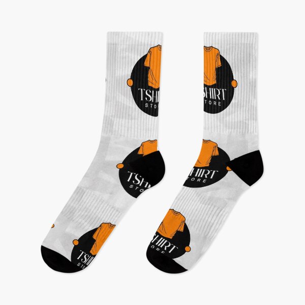 Item preview, Minimalist T-Shirt Store Logo Design – Modern Orange & Black Graphic designed and sold by JoyfulLilstudio.
