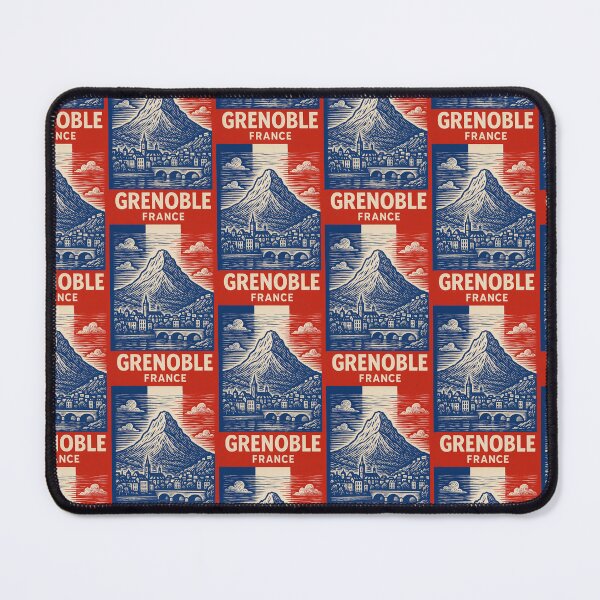 Item preview, Grenoble France Linocut Style designed and sold by Thistle-TShop.