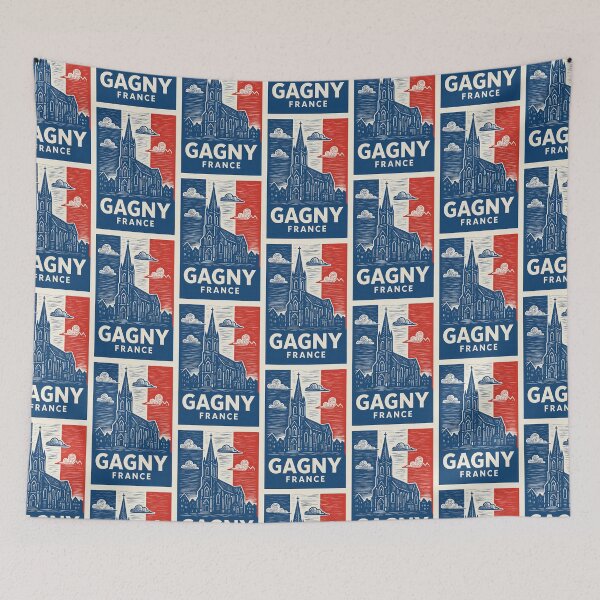 Item preview, Gagny France Linocut Style  designed and sold by Thistle-TShop.