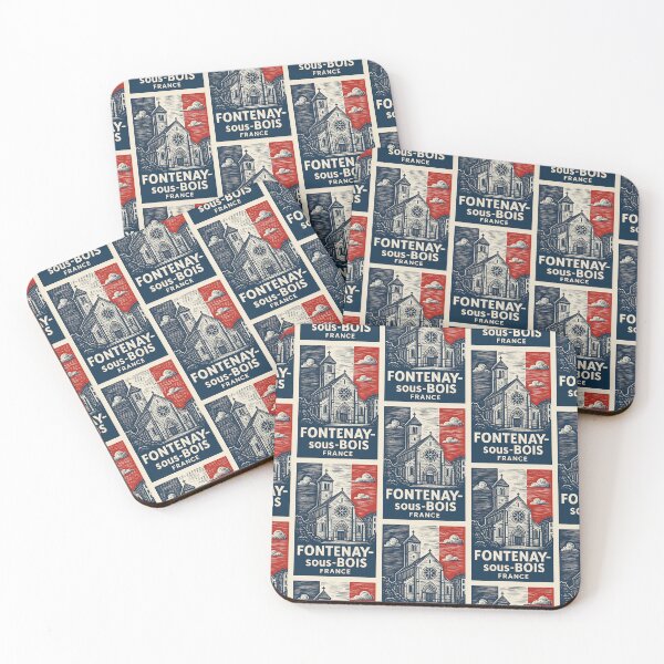 Item preview, Fontenay-sous-Bois France Linocut Style  designed and sold by Thistle-TShop.
