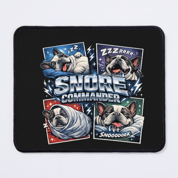 Item preview, French Bulldog Snore Commander Bootleg Collage designed and sold by KylianStoreMx.