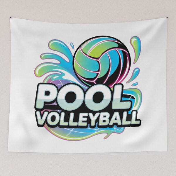 Item preview, Vibrant Pool Volleyball Summer Sports Retro Graphic designed and sold by SplashTastic.