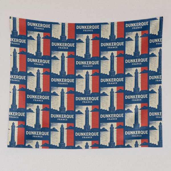 Item preview, Dunkerque France Linocut Style designed and sold by Thistle-TShop.