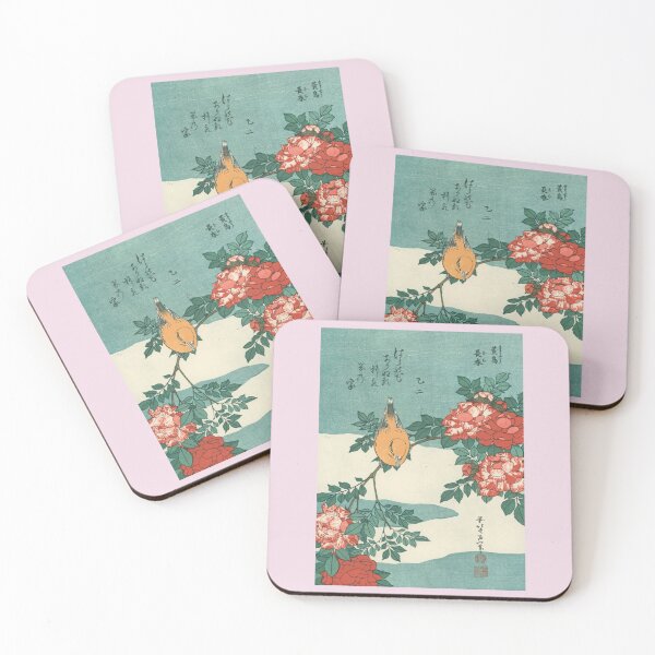 Item preview, Vingate, Kocho bara (Object) by Hokusai Katsushika, woodblock, ukiyoe designed and sold by VintageJapan for Japanese woodblock, Ukiyoe, Retro art and more.