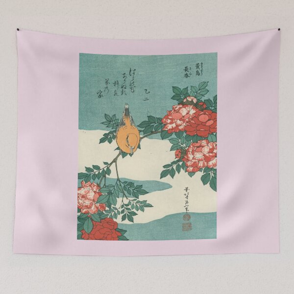 Item preview, Vingate, Kocho bara (Object) by Hokusai Katsushika, woodblock, ukiyoe designed and sold by VintageJapan for Japanese woodblock, Ukiyoe, Retro art and more.