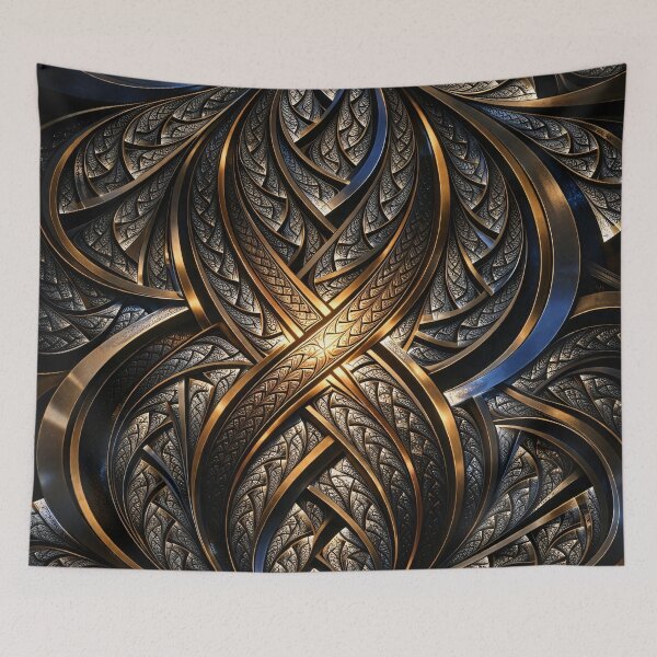 Item preview, Gilded Celtic Weave designed and sold by Kaleidoscope Print.