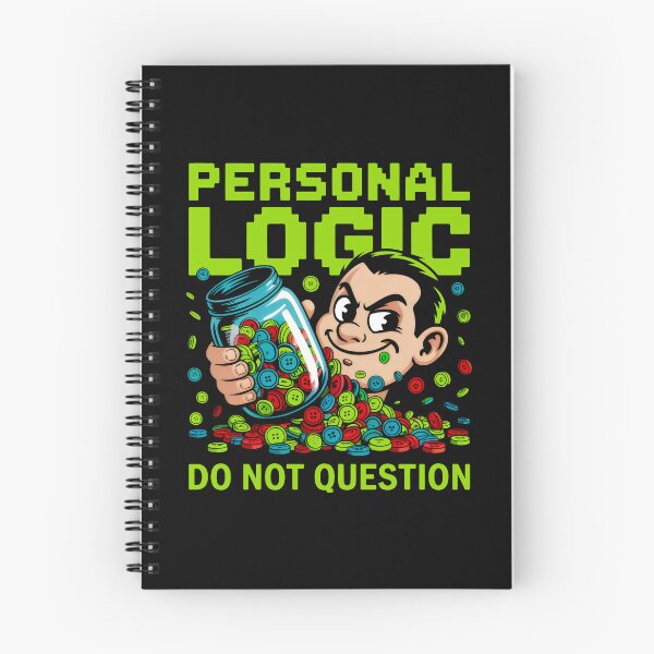 Item preview, Personal Logic Quirky Humor Button Collector Art designed and sold by SplashTastic.