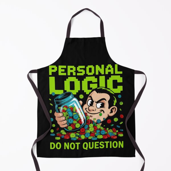 Item preview, Personal Logic Quirky Humor Button Collector Art designed and sold by SplashTastic.