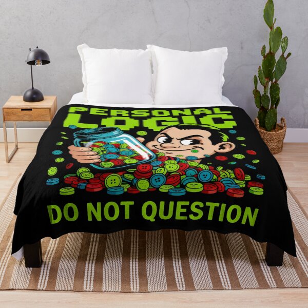Item preview, Personal Logic Quirky Humor Button Collector Art designed and sold by SplashTastic.