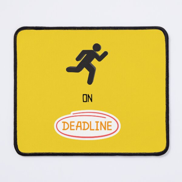 Item preview, Running on Deadlines – Hustle Work Pressure Typography Design. designed and sold by NeonPetal.