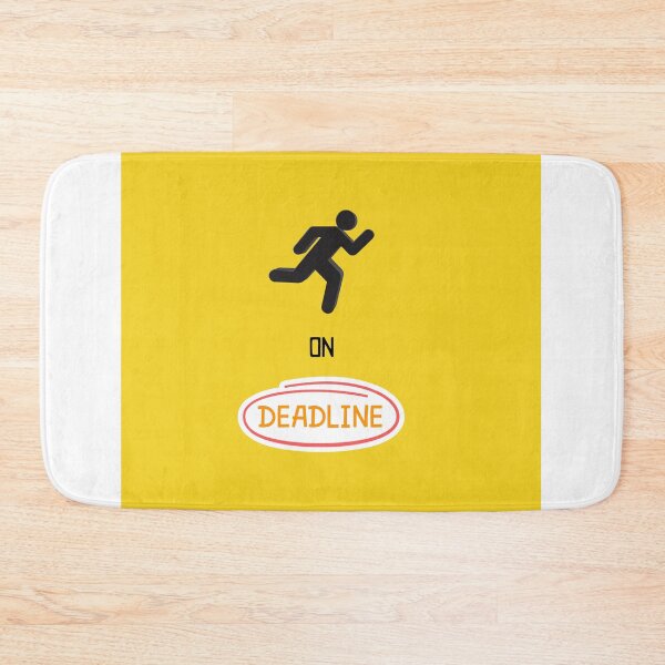 Item preview, Running on Deadlines – Hustle Work Pressure Typography Design. designed and sold by NeonPetal.
