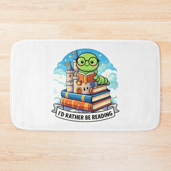 Item preview, I’d Rather Be Reading Cute Book Art designed and sold by MonkiFlipp.