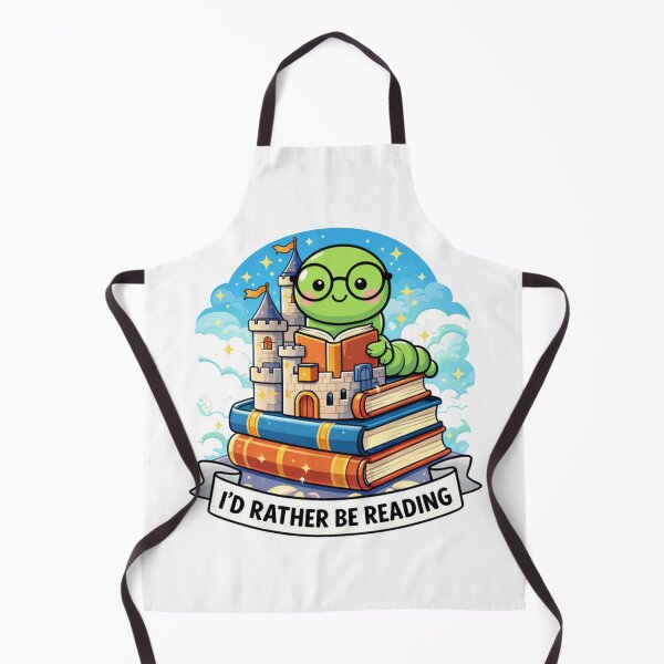 Item preview, I’d Rather Be Reading Cute Book Art designed and sold by MonkiFlipp.