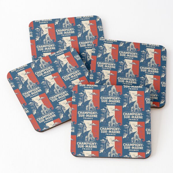 Item preview, Champigny-sur-Marne France Linocut Style  designed and sold by Thistle-TShop.