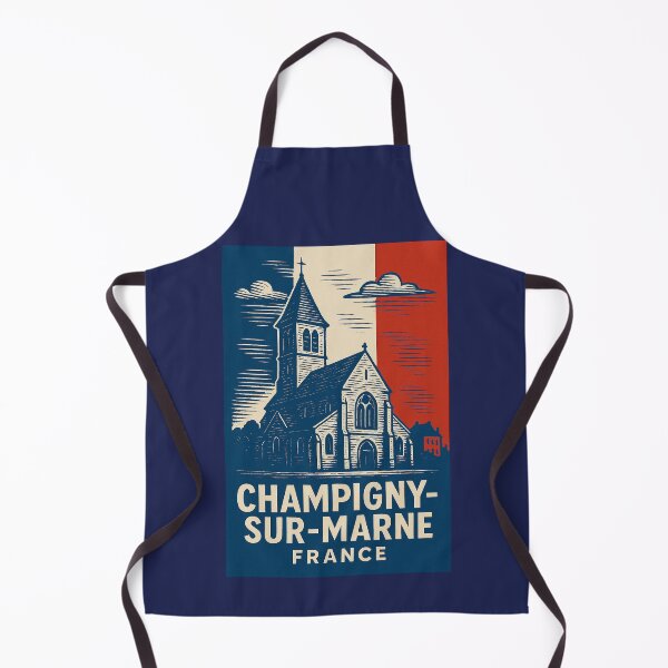 Item preview, Champigny-sur-Marne France Linocut Style designed and sold by Thistle-TShop.
