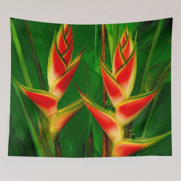 Item preview, Heliconia Flowers After Georgia O Keefe designed and sold by Vicky Brago-Mitchell®.