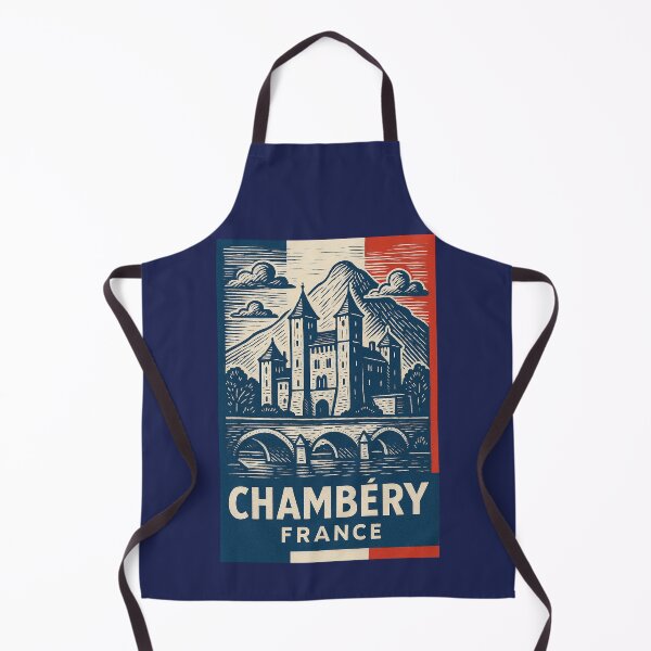 Item preview, Chambery France Linocut Style designed and sold by Thistle-TShop.