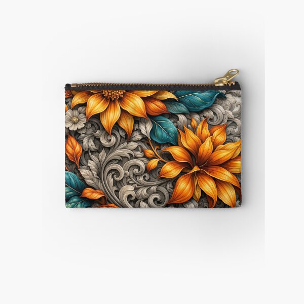 Item preview, Baroque Sunflower Scrollwork designed and sold by Kaleidoscope Print.