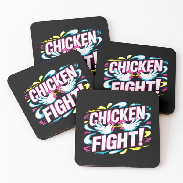 Item preview, Funny Chicken Fight Animal Art Nostalgic Design designed and sold by SplashTastic.