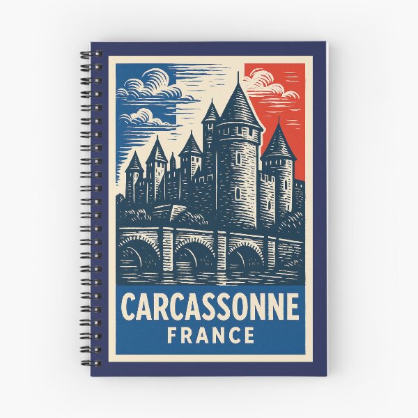 Item preview, Carcassonne France Linocut Style  designed and sold by Thistle-TShop.