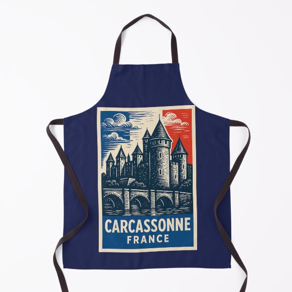 Item preview, Carcassonne France Linocut Style designed and sold by Thistle-TShop.
