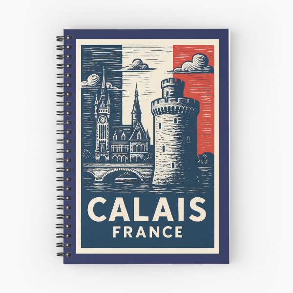 Item preview, Calais France Linocut Style  designed and sold by Thistle-TShop.