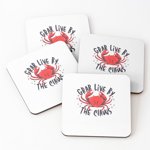 Item preview, Grab Life By The Claws Crab T-Shirt – Funny Ocean Quote Tee designed and sold by JoyfulLilstudio.