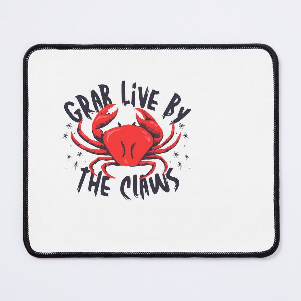 Item preview, Grab Life By The Claws Crab T-Shirt – Funny Ocean Quote Tee designed and sold by JoyfulLilstudio.