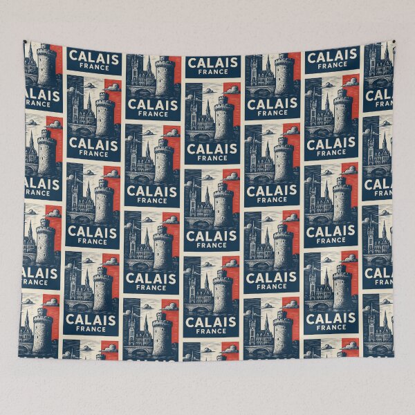 Item preview, Calais France Linocut Style  designed and sold by Thistle-TShop.