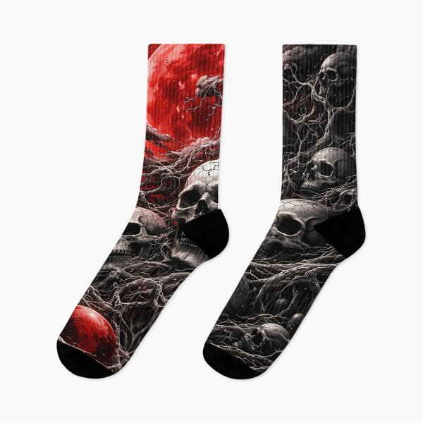 Item preview, Crimson Moon Skull Nest designed and sold by Kaleidoscope Print.